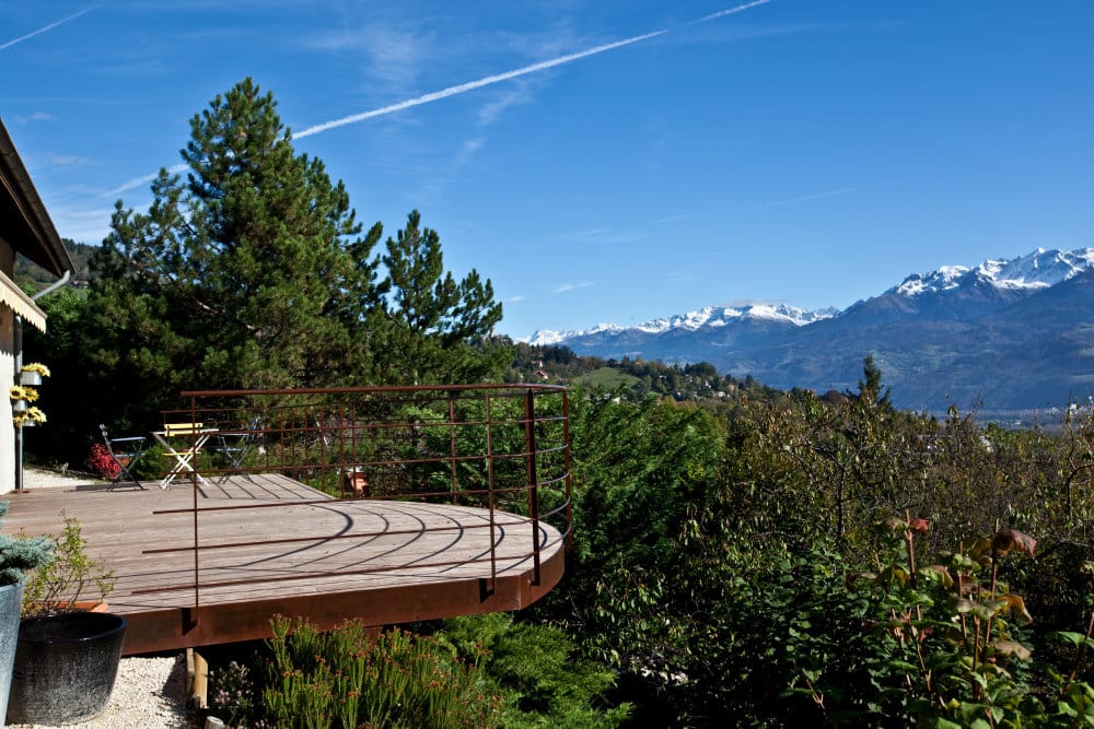 Terrasse acier métal