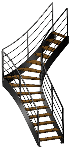 escalier-simple-quart-tournant-droite